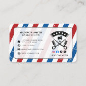 Barber Shop Hair Stylist Professional Barbershop Visitenkarte (Vorderseite)