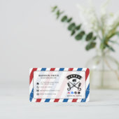 Barber Shop Hair Stylist Professional Barbershop Visitenkarte (Stehend Vorderseite)