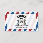 Barber Shop Hair Stylist Professional Barbershop Visitenkarte (Rückseite)