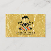 Barber Shop Hair Stylist  Visitenkarte (Vorderseite)