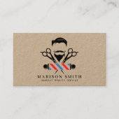 Barber Shop Hair Stylist  Visitenkarte (Vorderseite)