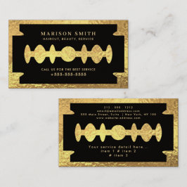 Barber Shop Hair Visitenkarte