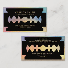 Barber Shop Hair Visitenkarte