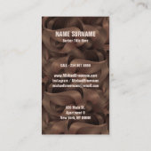 Barber Shop Hipster Haarbartenschnüre für Männer Visitenkarte (Rückseite)