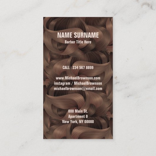 Barber Shop Hipster Haarbartenschnüre für Männer Visitenkarte (Rückseite)