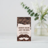 Barber Shop Hipster Haarbartenschnüre für Männer Visitenkarte (Stehend Vorderseite)