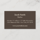 Barber Shop Light Scissance Icon Business Cards Visitenkarte (Rückseite)