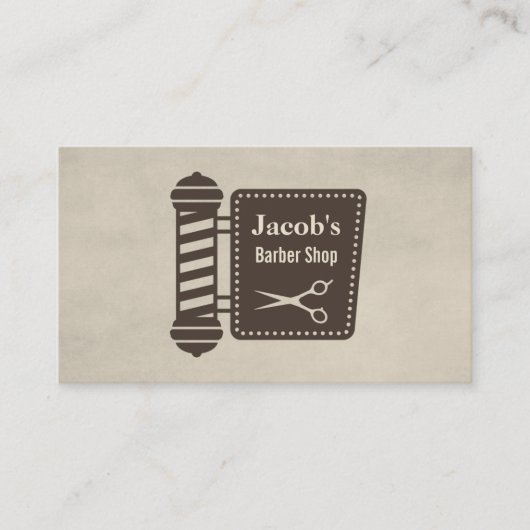Barber Shop Light Scissance Icon Business Cards Visitenkarte (Vorderseite)