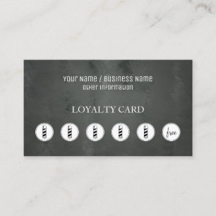 Barber Shop Loyalitätskarte Treuekarte