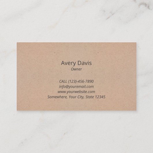 Barber Shop Old School Barber Razor CUSTOM Visitenkarte (Rückseite)