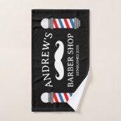 Barber shop pole hand towel for men's hair salon handtuch (Handtuch)