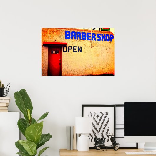 Barber Shop Poster (Heimbüro)