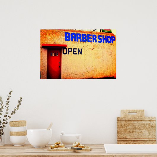 Barber Shop Poster (Küche)