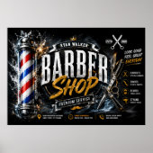 Barber Shop Poster | Friseurwerbung Design (Vorne)