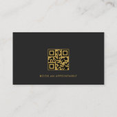 Barber Shop QR Code Professional Visitenkarte (Rückseite)