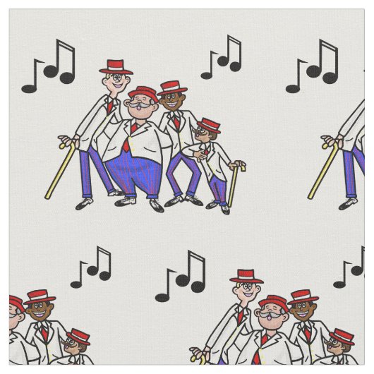 Barber Shop Quartet Stoff (Nahaufnahme)