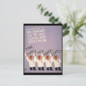 Barber Shop Quartett Postkarte (Stehend Vorderseite)