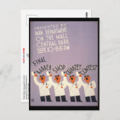 Barber Shop Quartett Postkarte (Vorne/Hinten)