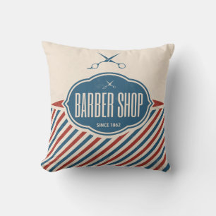 Barber Shop Retro Etikett Designer Akzentkissen Kissen