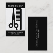 Barber Shop Salon Beauty Business Card Visitenkarte (Vorne/Hinten)