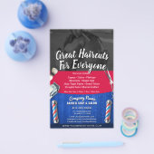 Barber Shop & Salon Individualisierbare Couponvorl Flyer (Einzeln)