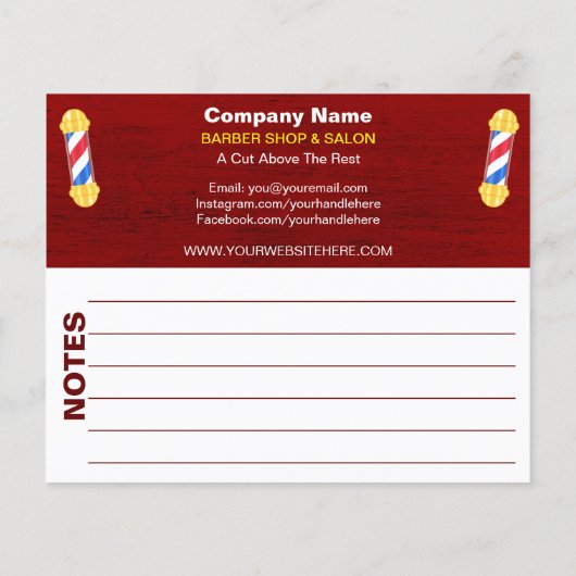 Barber Shop & Salon Individuell anpassbare Couponv Flyer (Hinten)