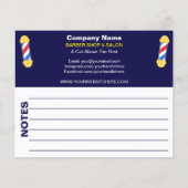 Barber Shop & Salon Individuell anpassbare Couponv Flyer (Hinten)