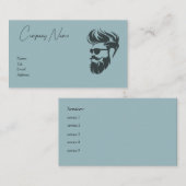 Barber Shop, services, business card template. Visitenkarte (Vorne/Hinten)