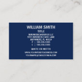 Barber Shop Signieren Retro-Vintage Visitenkarte (Rückseite)