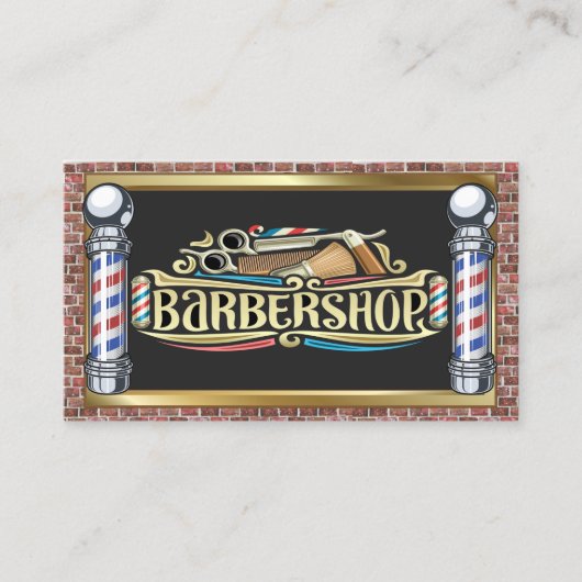 Barber Shop Visitenkarte (Vorderseite)