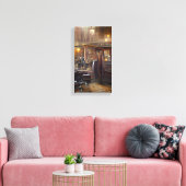 Barber Shop von Klx Leinwanddruck (Insitu (Wohnzimmer))