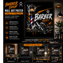 Barber Shop Wandkunstposter