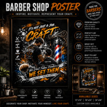 Barber Shop Wandkunstposter