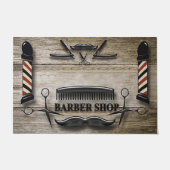 Barber Shop Welcome Mat, Hair Salon Fußmatte (Vorderseite)