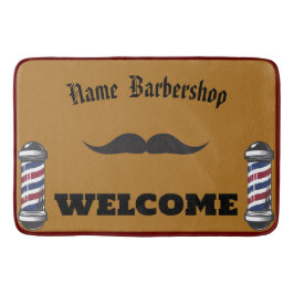 Barber Shop Willkommen Barbershop Hair Style DIY N Badematte