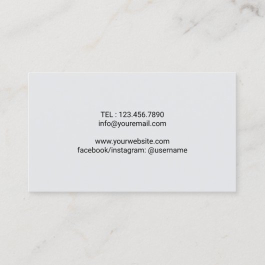 Barber Skull Barbershop Stylish Hair Stylist Visitenkarte (Rückseite)