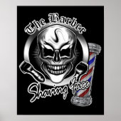 Barber Skull Poster (Vorne)