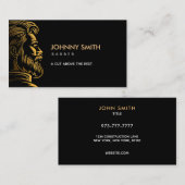 Barber Slogans Visitenkarte (Vorne/Hinten)