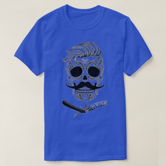 Barber Sugar Skull T-Shirt (Design vorne)