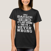 Barber T-Shirt (Vorderseite)