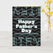 Barber Themed Happy Vatertag Card Karte (Gelbe Blume)