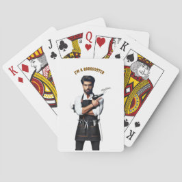 *Barber-Themed Playing Card Spielkarten