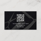 Barber tools modern barbershop visitenkarte (Rückseite)