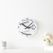 Barber Tools of The Trade Runde Wanduhr (Zuhause)