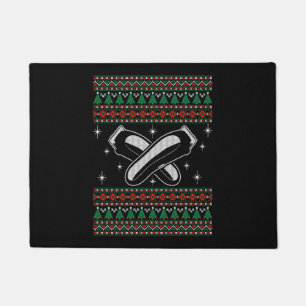 Barber Ugly Christmas Sweater Xmas Fußmatte