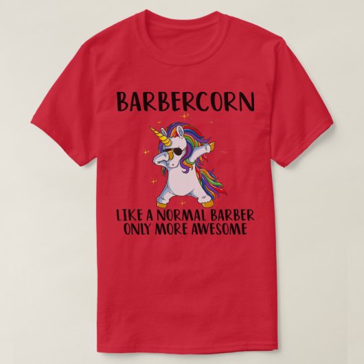 Barber Unicorn 3 T-Shirt (Design vorne)