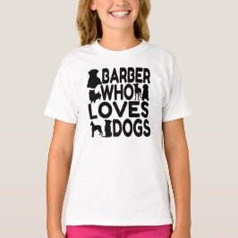 Barber Who Lieben Hunde T-Shirt