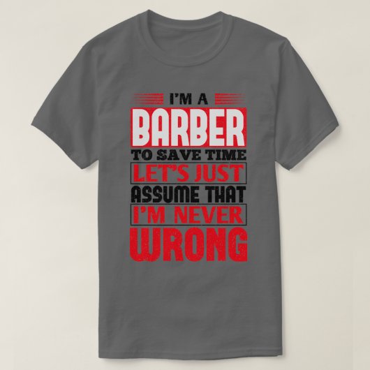 Barber zum Rett von Time Letx27s nur annehmen, das T-Shirt (Design vorne)