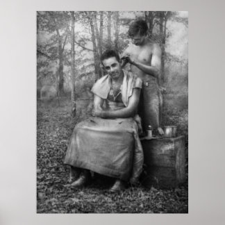 Barber - Zweiter Weltkrieg - GI Haircut Poster