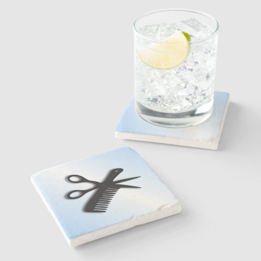 Barberdesign Steinuntersetzer (Seitenansicht)